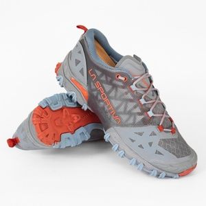 La Sportiva Bushido 2 Women's Trail Running Hiking Shoes, Moon/Paprika, Size 8.5